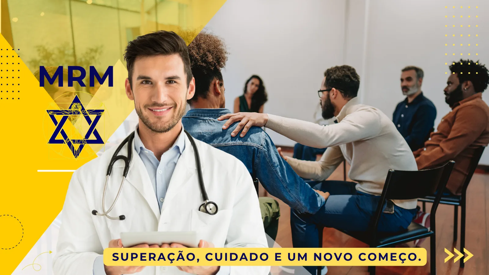 Ambiente acolhedor em unidade de tratamento